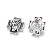 Tibetan Style Alloy Cross with Jesus Alloy Pendants for Easter Jewelry LS-LF10674Y-NF-2