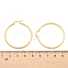 Ion Plating(IP) 304 Stainless Steel Hoop Earrings LS-EJEW-N0016-11G-F-4