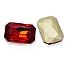 Faceted Rectangle Glass Pointed Back Rhinestone Cabochons RGLA-A017-18x27mm-SM-2