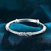 Simple Style Adjustable Brass Bangles for Women FS-WG003F2-01-1
