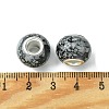 Two Tone Glass European Beads GPDL-K003-01C-3
