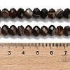 Natural Banded Agate Beads Strands G-Z111-A01-03-6