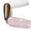 Natural Amethyst & Rose Quartz & Tiger Eye & Quartz Crystal & Green Aventurine & Carnelian Beads Strands G-P528-H09-01-4