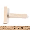 Unfinished Wood European Beads WOOD-S659-13-LF-3