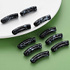 Opaque Spray Painted Acrylic Beads MACR-S372-002F-B01-6