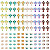 360Pcs 12 Styles Baking Paint Synthetic Turquoise Beads G-TA0003-32-2