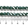 Electroplate Opaque Glass Beads Strands EGLA-A035-P6mm-A06-4