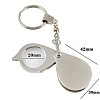 Zinc Alloy Portable Foldable  Magnifier Keychain TOOL-I0004-05-1