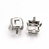 Square Brass Sew on Prong Settings KK-N0084-A07-8x8-1