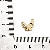 Brass Micro Pave Clear Cubic Zirconia Charms CU-CBA3D76-03G-04-3