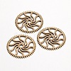 Steampunk Theme Tibetan Style Alloy Gear Cog Pendants TIBEB-19598-AB-NR-1