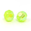 Eco-Friendly Transparent Acrylic Beads TACR-PL642-8mm-35-2