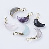 Faceted Natural & Synthetic Mixed Stone Pendant G-L479-17-1