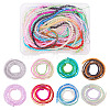 6 strands 6 colors Transparent Glass Beads Strands GLAA-TA0001-25-10