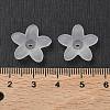 Frosted Acrylic Flower Beads PAB1936Y-10-4