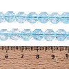 Transparent Crackle Glass Beads Strands GLAA-Q108-03A-09-4