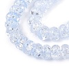 Crackle Transparent Glass Beads Strands GLAA-N069-02A-03-3