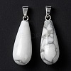 Natural Howlite Pendants G-F707-15-2