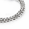 Men's Alloy Wheat Chain Bracelets BJEW-N015-003-2