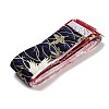 12 Yards 12 Colors Japanese Kimono Style Floral Cotton Ribbon OCOR-GF0001-70-2