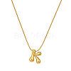 304 Stainless Steel Alphabet Pendant Necklaces for Men and Women GP1122-11-1
