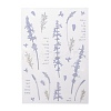 Flower Pattern Waterproof Self Adhesive Hot Stamping Stickers DIY-I063-07-3