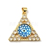 Golden Brass Pendants KK-L209-007G-07-1