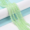 Electroplate Glass Beads Strands EGLA-A034-J8mm-L04-4