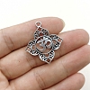 Tibetan Style Vintage Zinc Alloy Hollow Yoga Logo Pendants PW-WG9B9DC-01-2