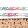 Anti-Tarnish Electroplate Glass Beads Strands EGLA-Q130-02A-4