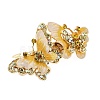 Alloy Rhinestone Enamel Hair Barrettes OHAR-B006-01G-03-3