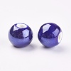 Glazed Porcelain Beads PORC-D001-12mm-14-2