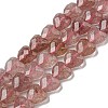 Natural Green Strawberry Quartz Beads Strands G-P544-E04-01-1