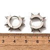 Tarnish Resistant 201 Stainless Steel Spike Hoop Earrings with 304 Stainless Steel Pins EJEW-A098-04P-3