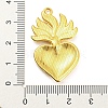 Alloy Rhinestone Settings Pendant PALLOY-H132-02G-06-3