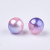 Rainbow ABS Plastic Imitation Pearl Beads LS-OACR-Q174-4mm-13-2