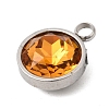 Birthstone Theme November 304 Stainless Steel Pendants STAS-G082-17P-11-2