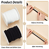 20 Yards 2 Colors Polyester Picot Elastic Lace Ribbon OCOR-FG0002-38-4