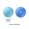 30Pcs 3 Colors Silicone Beads Round Rubber Bead 15MM Loose Spacer Beads for DIY Supplies Jewelry Keychain Making SIL-FS0001-01D-4