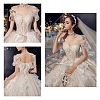 Polyester & Plastic Boning Sewing Wedding Dress Fabric OCOR-WH0052-26D-7