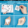 9 Sheets 9 Styles Halloween Temporary Face Tattoos STIC-WH0003-005-6