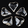 Transparent Glass Pendants X-GLAA-Q088-022-2