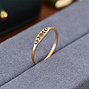 Hollow Moon Phase 304 Stainless Steel Finger Rings FS-WG454BE-06-1