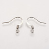 Brass French Earring Hooks KK-Q366-P-NF-2