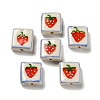 Printed Handmade Porcelain Beads LAMP-D303-06F-02-1