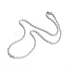 304 Stainless Steel Cable Chain Necklaces NJEW-L418-02P-2