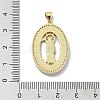 Brass Micro Pave Clear Cubic Zirconia Pendants KK-A221-04G-3