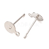 Brass Stud Earring Findings LS-KK-K225-02A-P-2