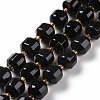 Natural Obsidian Beads Strands G-G990-F11-1