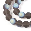 Frosted Transparent Glass Beads Strands LS-GLAA-T032-T10mm-MBB02-3